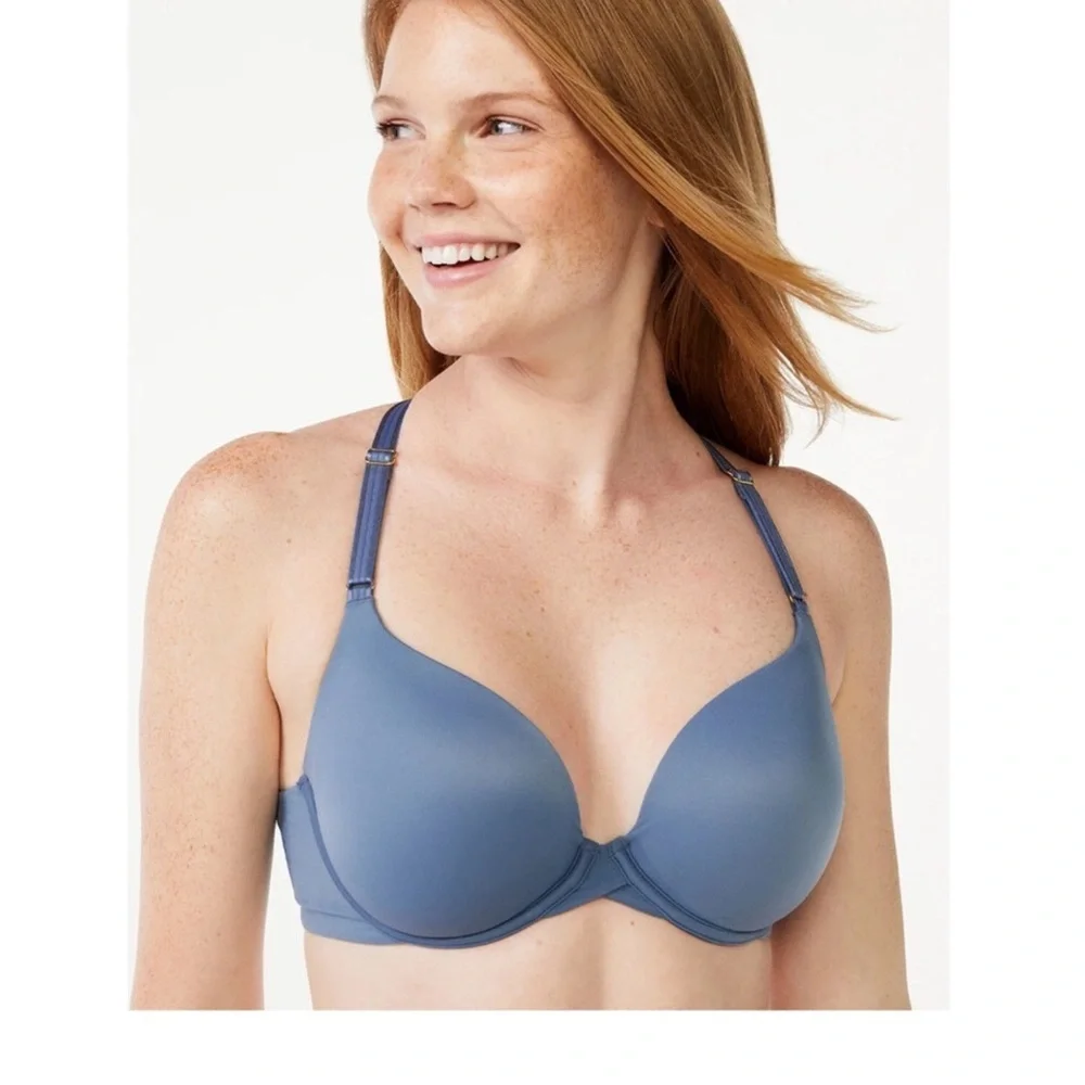 Joyspun Smoothing T-Shirt Bra Size 40DD Blue